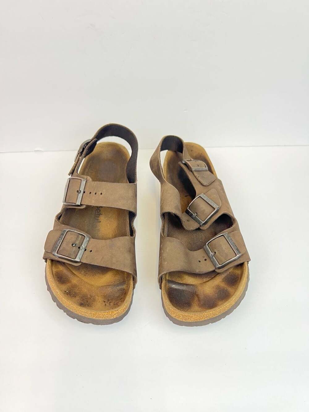 Betula by Birkenstock Milano Oiled Leather Slingback Sandals Men’s Size 11 - Picture 6 of 6